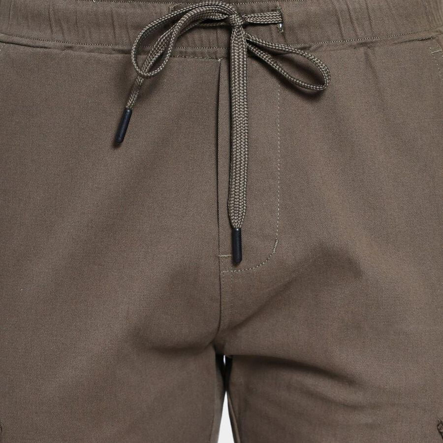 Men's Slim Fit Casual Trousers , Olive, large image number null